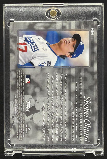 2026 Topps Chrome #HM-1Shohei Ohtani Hobby Masters