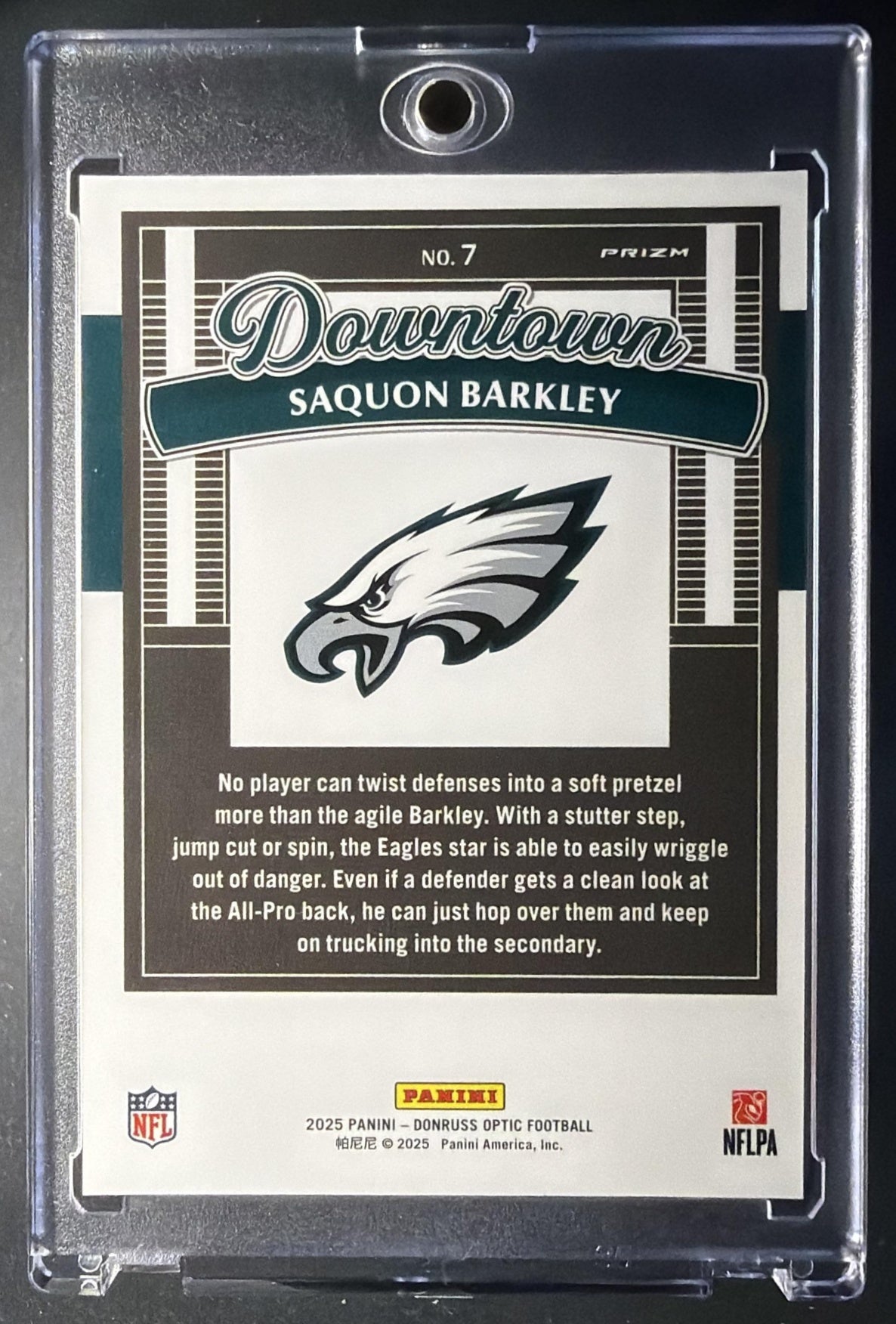 2025 Panini Donruss Optic Saquon Barkley #7 Downtown
