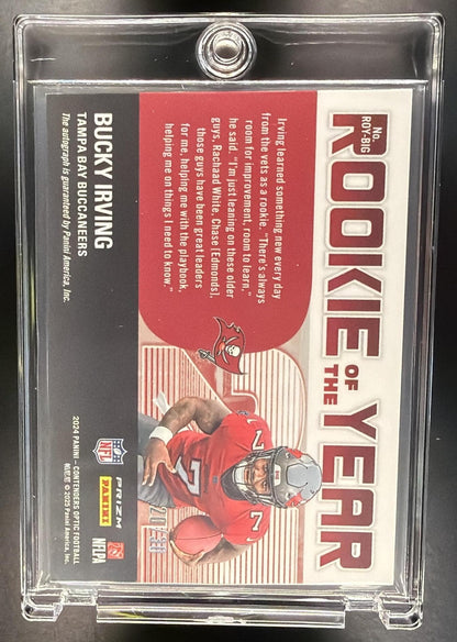 2024 Panini Contenders Optic Bucky Irving #ROTY-BIG Rookie of the Year Blue Prizm /75 RC Auto