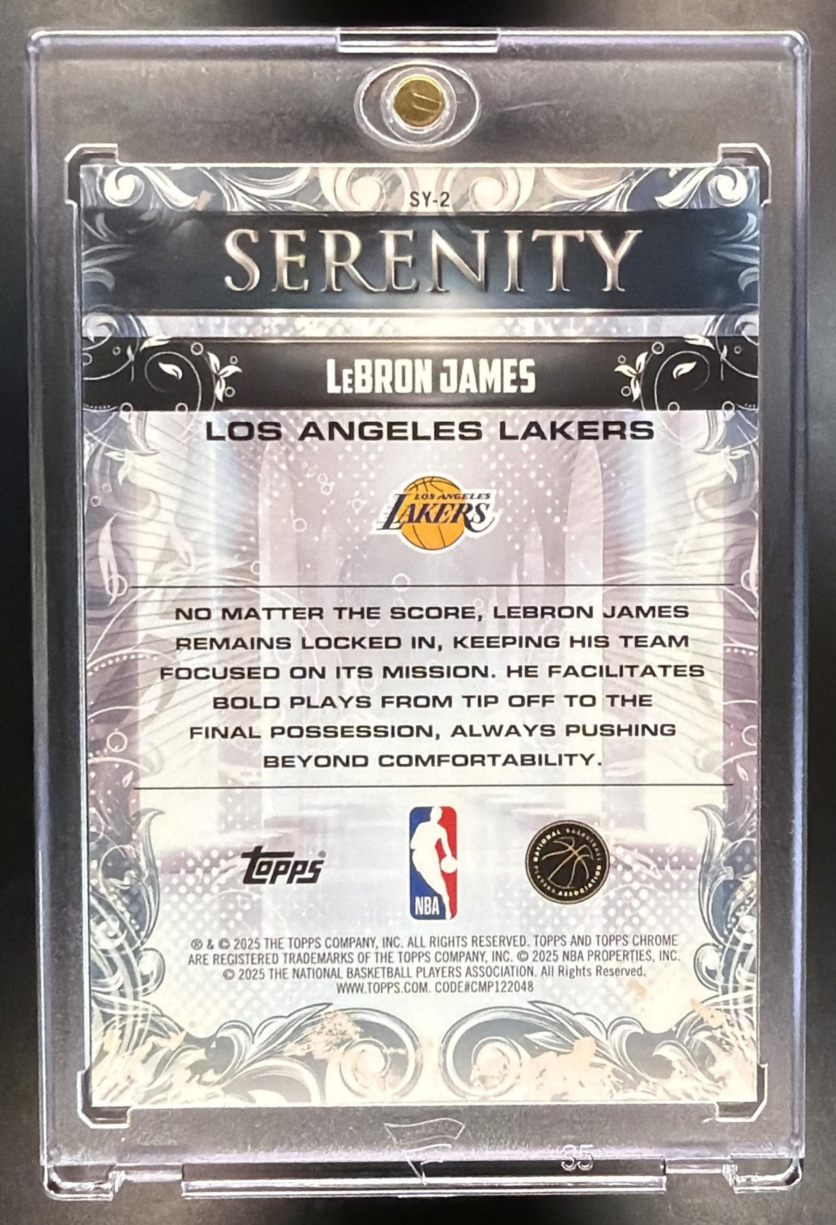 2025-26 Topps Chrome LeBron James #SY-2 Serenity Refractor /299