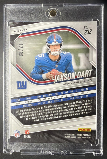 2025 Panini Prizm Jaxson Dart #332 Purple Wave 12/99 RC