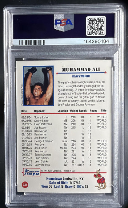 1991 Kayo Muhammad Ali #235 PSA 9