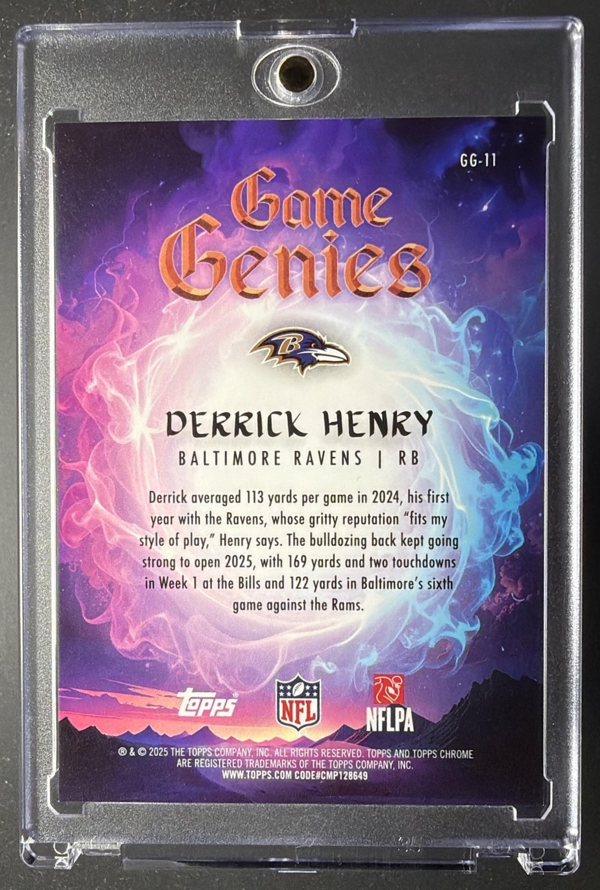 2025 Topps Chrome Derrick Henry #GG-11 Game Genies SSP