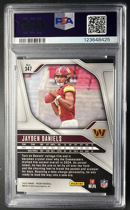2024 Panini Prizm Jayden Daniels #347 RC PSA 10
