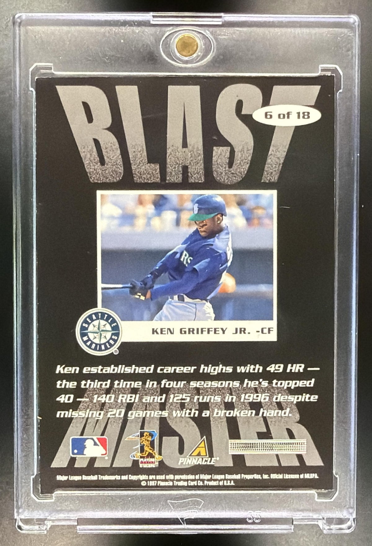 1997 Score Ken Griffey Jr. #6 Blast Master