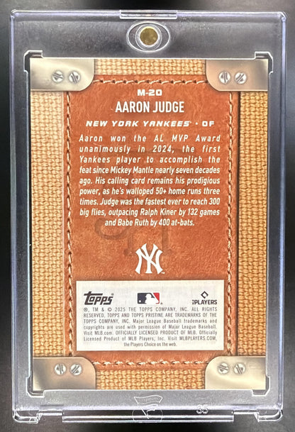 2025 Topps Pristine Aaron Judge #M-20 Monogram