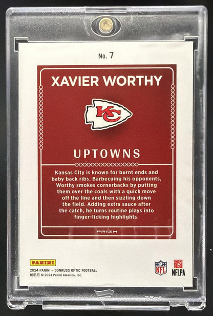 2024 Panini Donruss Optic Xavier Worthy #7 Uptowns RC SSP