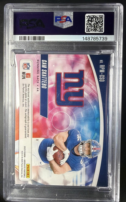 2025 Panini Absolute Cam Skattebo #RPM-CSO Rookie Patch Auto /10 RC Auto PSA 7