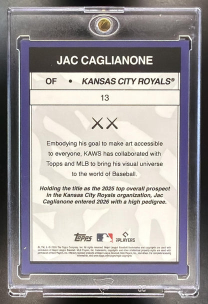 2026 Topps MLB x KAWS Jac Caglianone #13 RC /99