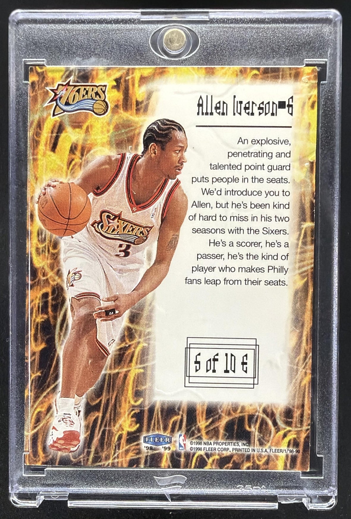 1998-99 Fleer Tradition Allen Iverson #5E Electrifying