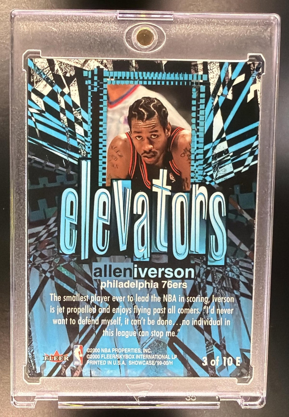 1999-00 Fleer Flair Showcase Allen Iverson #3E Elevators