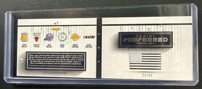 2013 Panini Preferred Chris Mullin Clyde Drexler Karl Malone Magic Johnson Larry Bird Scottie Pippen #1 USA /99