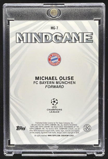 2025-26 Topps UEFA Club Competitions Michael Olise #MG-7 Mindgame SSP