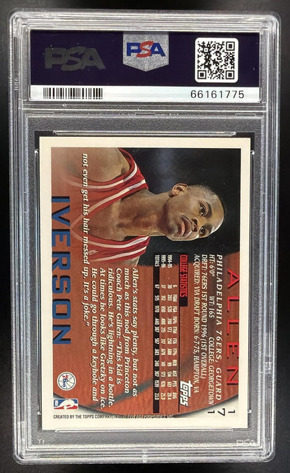 1996-97 Topps Allen Iverson #171 RC PSA 9