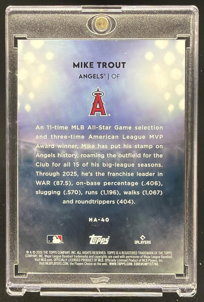 2026 Topps Series 2 Mike Trout #HA-40 Home Field SSP