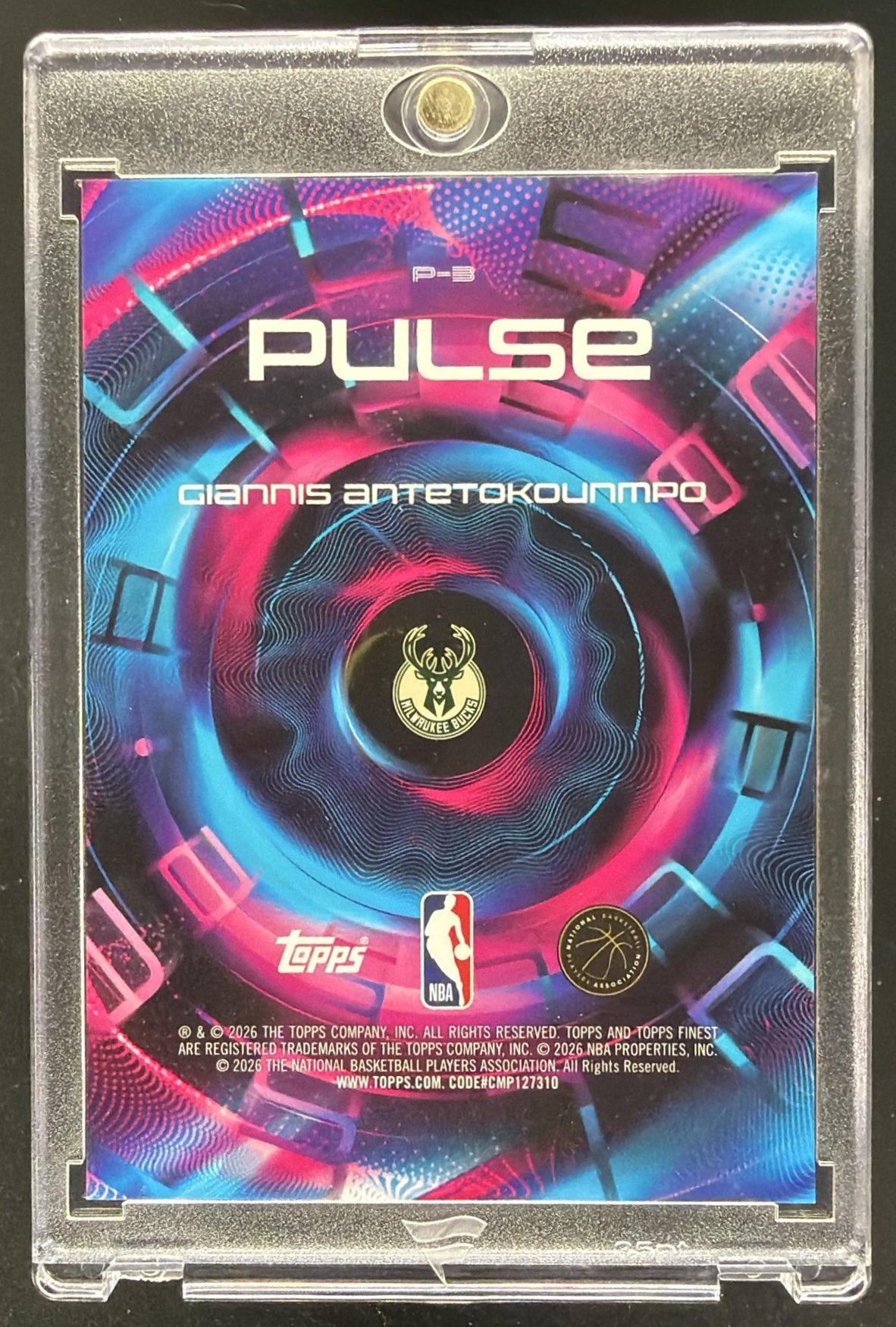 2025-26 Topps Finest Giannis Antetokounmpo #P-3 Pulse SSP