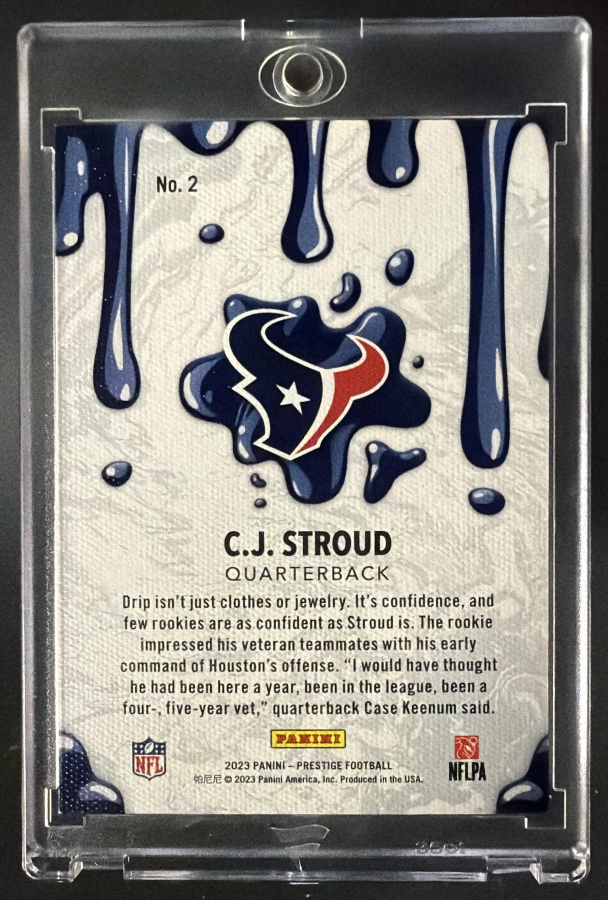 2023 Panini Prestige C.J. Stroud #2 Drip Sp Rookie