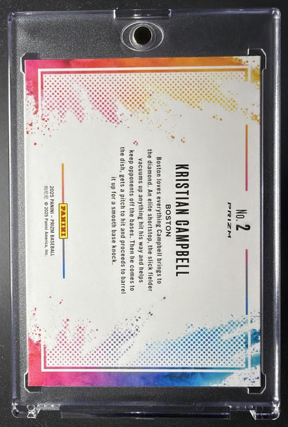 2025 Panini Prizm Kristian Campbell #2 Color Blast