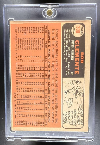 1966 Topps Roberto Clemente #300 VG-EX