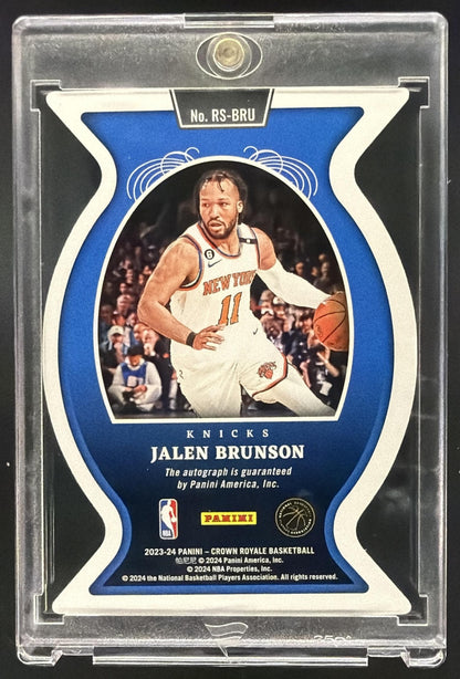2023-24 Panini Crown Royale Jalen Brunson #RS-BRU Royal Signatures /49 Auto