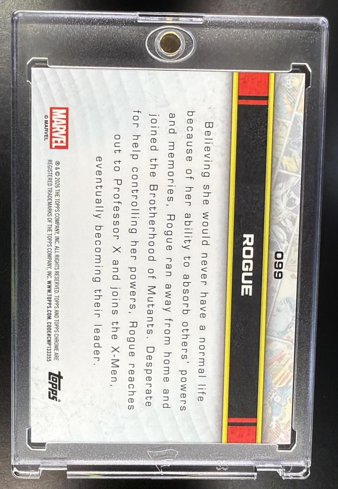 2026 Topps Chrome Marvel Comics Rogue #099 Human Torch Refractor 14/39