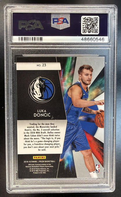 2018-19 Panini Prizm Luka Doncic #23 Freshman Phenoms PSA 9 RC