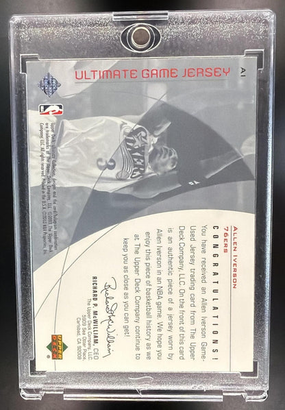 2002-03 Upper Deck Ultimate Collection Allen Iverson #AI Jerseys 42/250