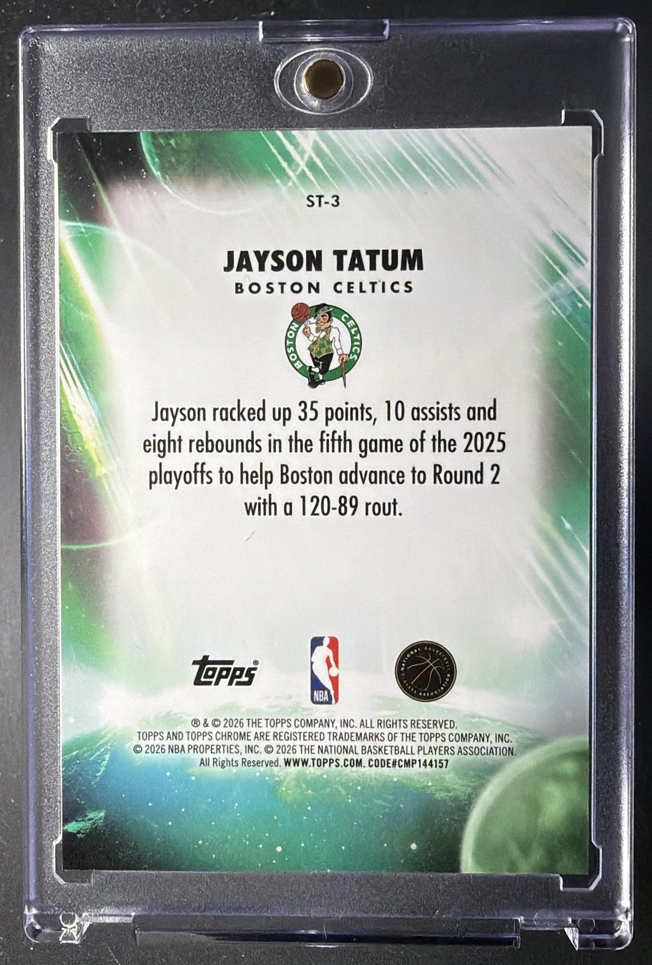 2025 Topps Chrome Update Jayson Tatum #ST-3 Stratospheric Stars Orange Refractor /25