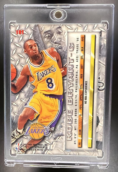 1996 Skybox Metal Kobe Bryant #181 RC Lakers