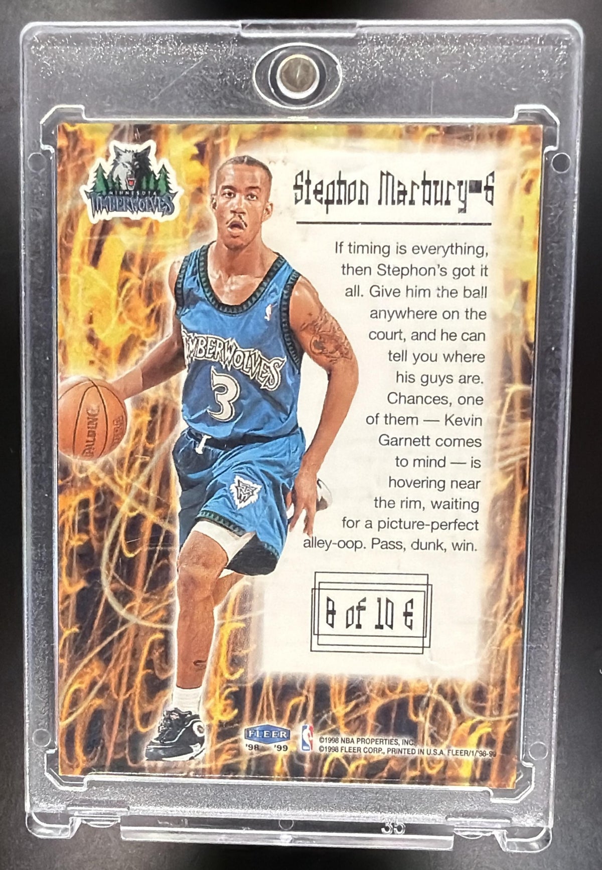 1998-99 Fleer Tradition Stephon Marbury #8E Electrifying