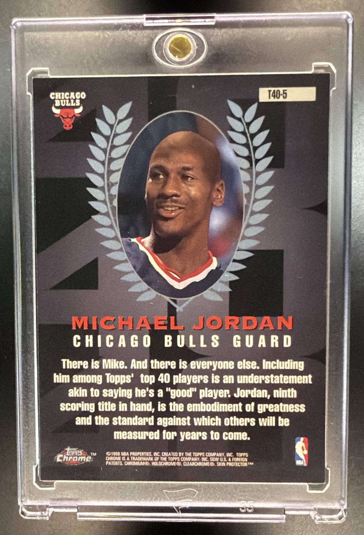1997-98 Topps Chrome Michael Jordan #T40-5