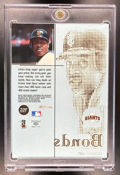 1999 Skybox Molten Metal Barry Bonds #22F Fusion