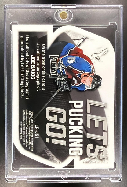2026 Leaf Metal Joe Sakic #LP-JS1 Let's Pucking Go! Auto Prismatic 1/1