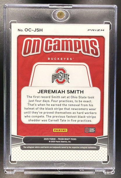 2025 Panini Prizm Draft Picks Jeremiah Smith #OC-JSM On Campus SSP