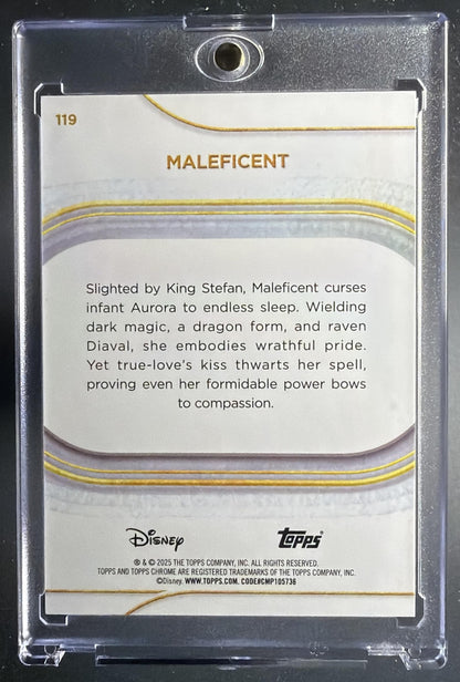 2025 Topps Chrome Disney Maleficent #119 Refractor White /30