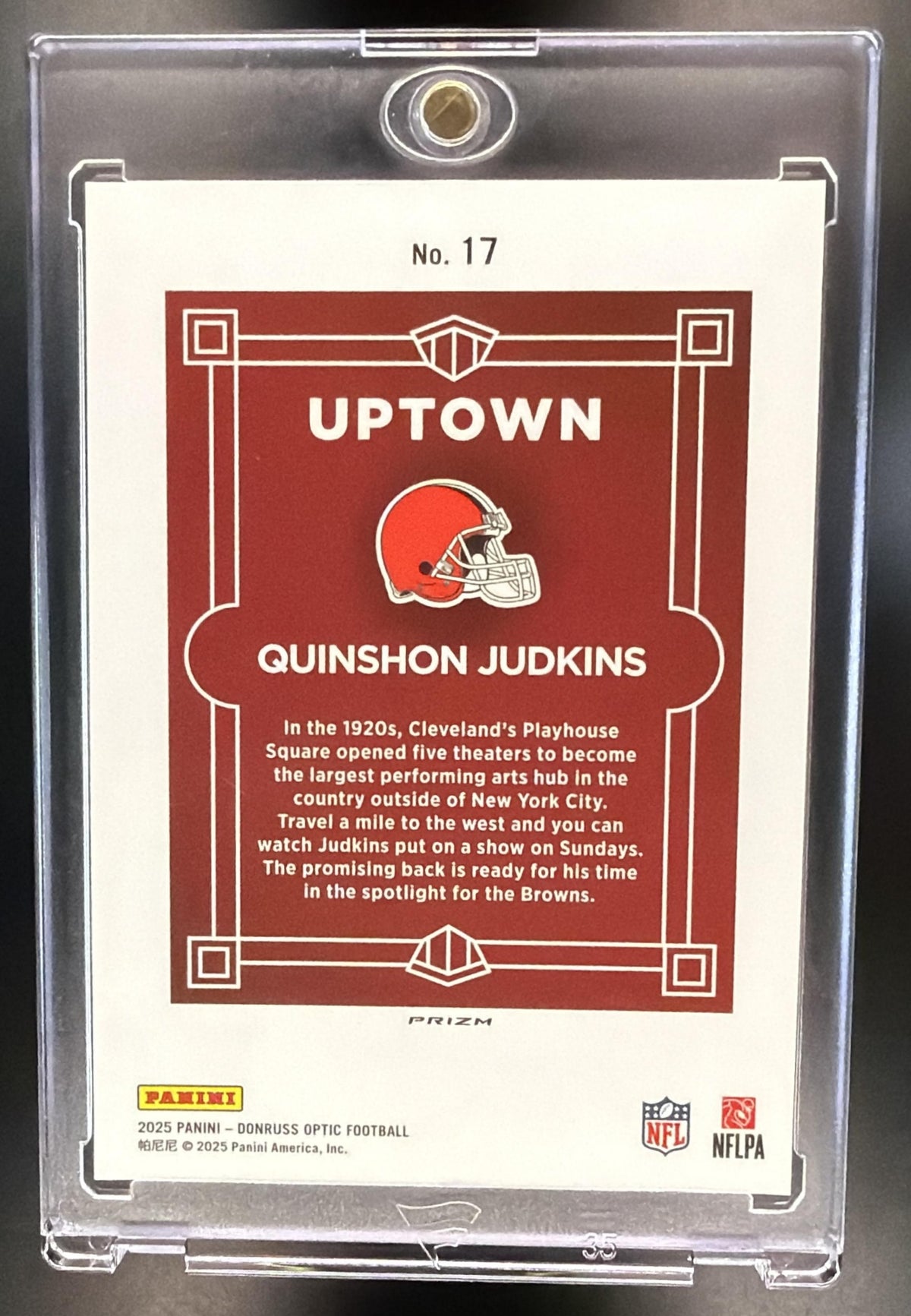 2025 Panini Donruss Optic Quinshon Judkins #17 Uptown Rookie