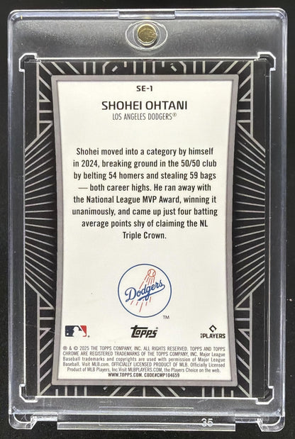 2025 Topps Chrome Shohei Ohtani #SE-1 Shadow Etch