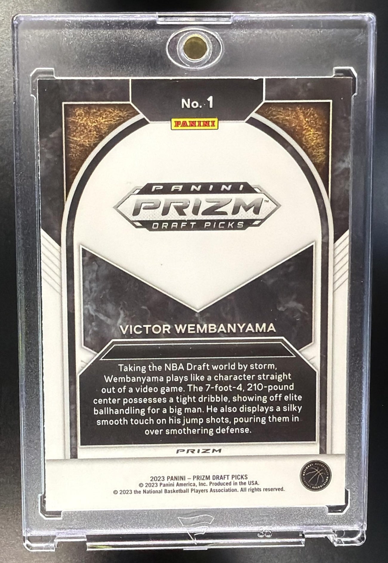 2023-24 Panini Prizm Draft Picks Victor Wembanyama #1 Brilliance Red Ice RC
