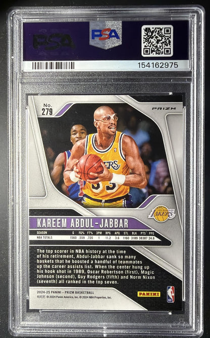 2023-24 Panini Prizm Kareem White Sparkle #279 Prizm White Sparkle PSA 10