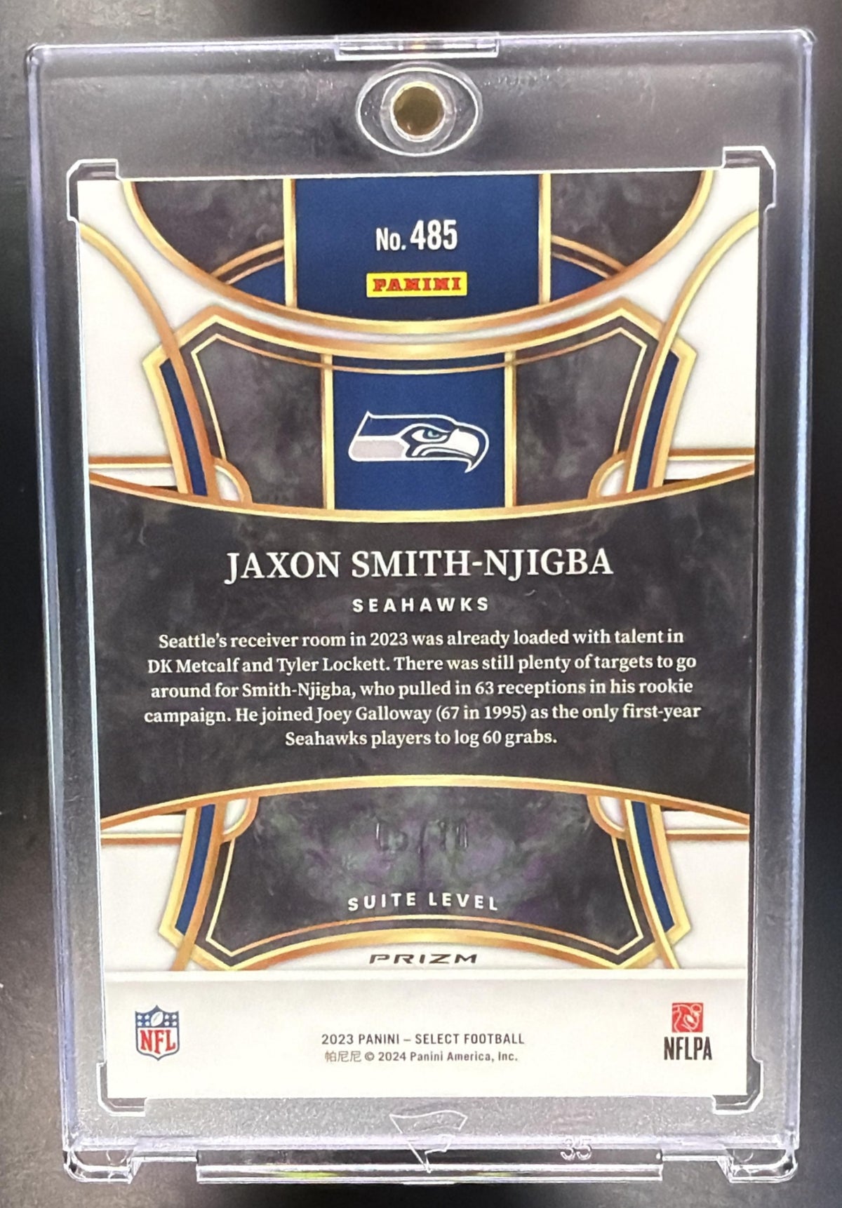 2023 Panini Select Jaxon Smith-Njigba #485 Disco Prizm /10 RC