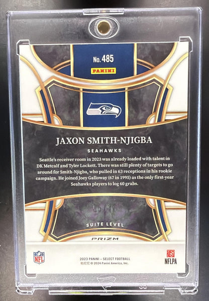 2023 Panini Select Jaxon Smith-Njigba #485 Disco Prizm /10 RC