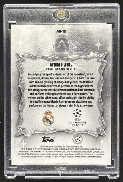 2025-26 Topps UEFA Club Competition Finest Vini Jr. #AU-13 Aura