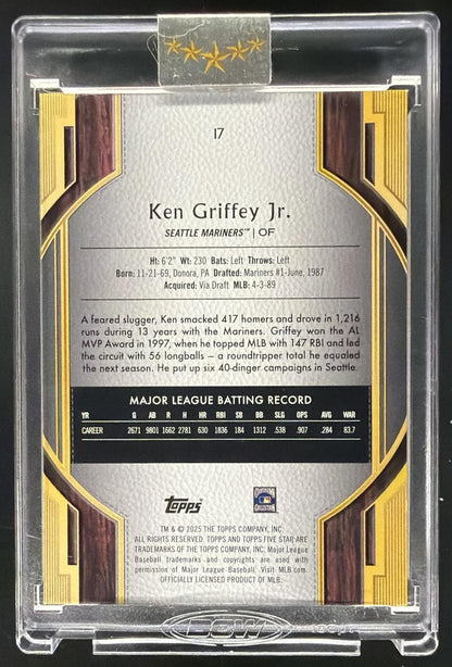 2025 Topps Five Star Ken Griffey Jr. #17 Orange 18/25