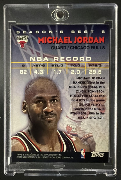 1997-98 Topps Michael Jordan #6 Season's Best Shooting Stars