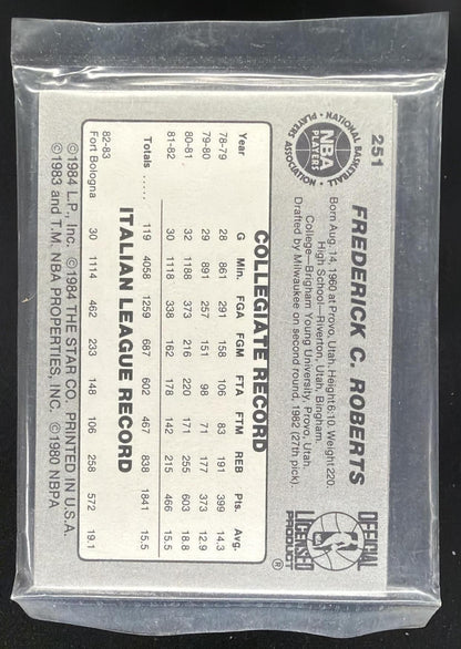 1984-85 Star All-Star Game George Gervin #19 Spurs Sealed