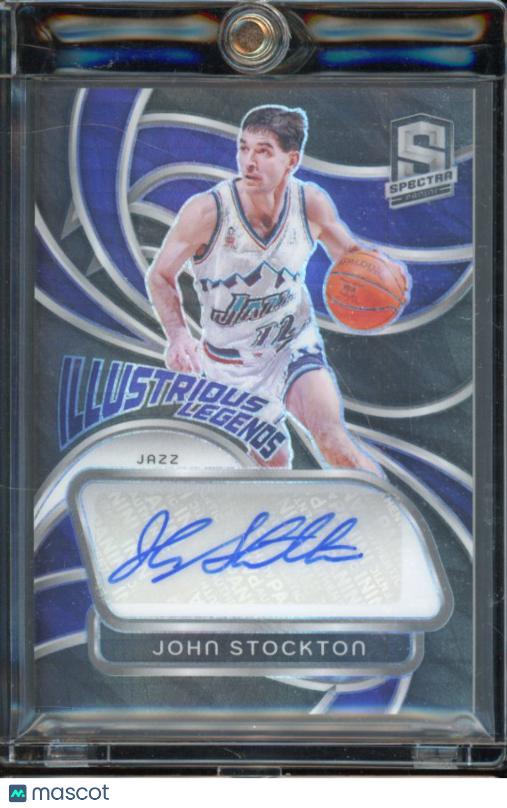 2023-24 Spectra John Stockton Auto Illustrious Legends /10