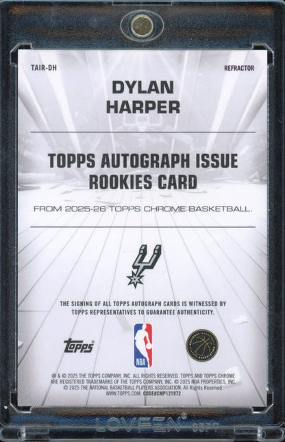 2025-26 Topps Chrome Dylan Harper Rookie Auto Refractor
