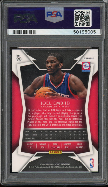 2014 Select Joel Embiid Silver Rookie PSA 10