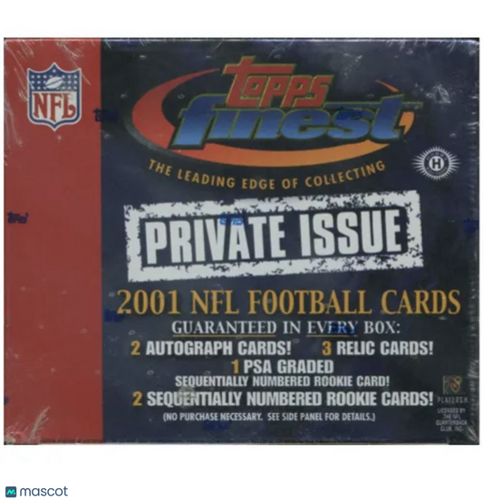 2001 Topps Finest Private Issue Football Hobby Box