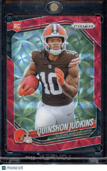 2025 Prizm Quinshon Judkins Red Choice Rookie /20